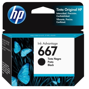 Cartucho De Tinta HP 667 Black (3YM79AL) 1275/2374/2375/2376/2775/2776