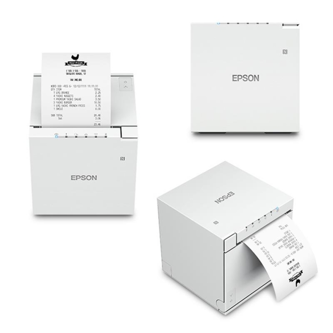 Impresora termica Epson TM-m30III, Ethernet (10/100 Base-T/TX) /USB-C/USB-B/USB-A / Epson