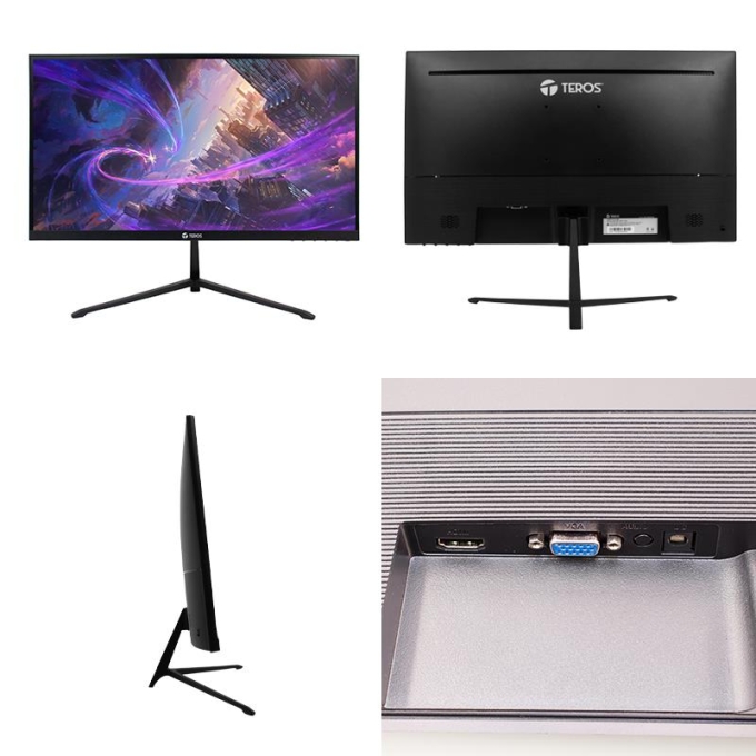 Monitor Teros TE-2128S, 21.5pulgadas IPS, 100Hz, 1920x1080, Full HD, HDMI, VGA, VESA, FREESYNC / Teros