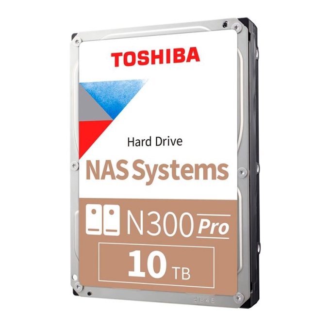 Disco duro Toshiba N300 PRO NAS, 10TB, SATA 6.0Gb/s, 7200rpm, 512MB Cache, 3.5pulgadas. / Toshiba