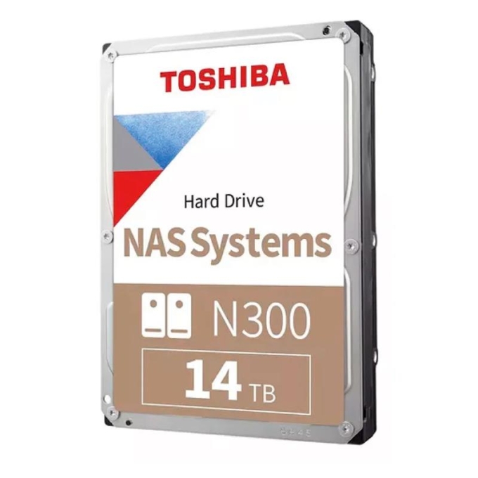 Disco duro Toshiba N300 NAS, 14TB, SATA 6.0Gb/s, 7200rpm, 512MB Cache, 3.5pulgadas. / Toshiba