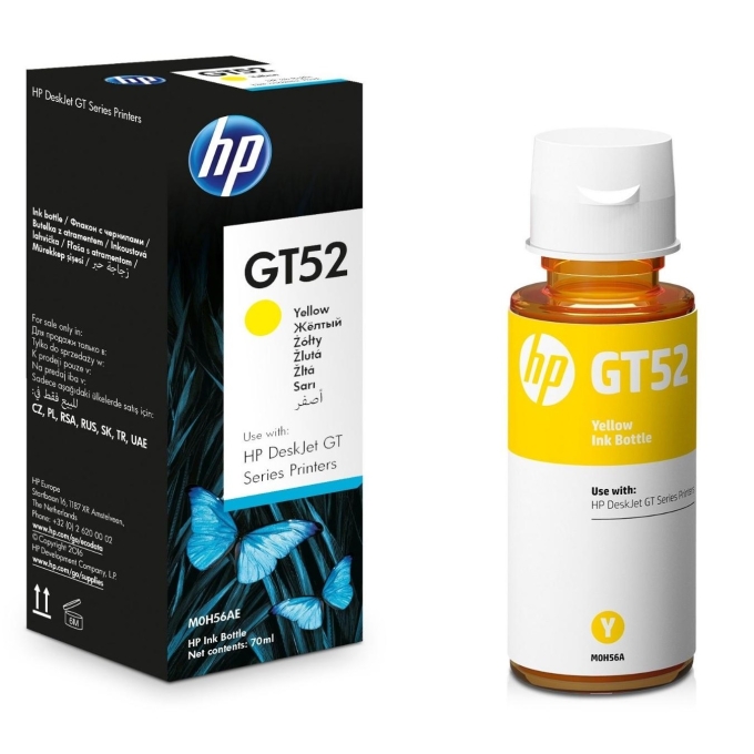 Botella De Tinta HP GT52 YELLOW (M0H56AL) 70ML / HP