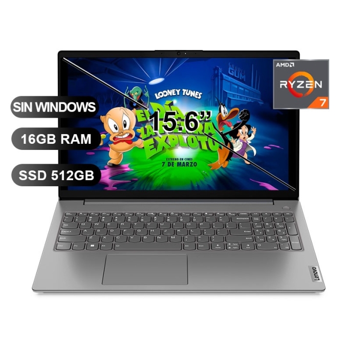 Laptop Lenovo V15 G4 ABP RYZEN7 7730U/ 16GB/ SSD512GB/ FREE/ 15.6/ 82YY002YLM / Lenovo
