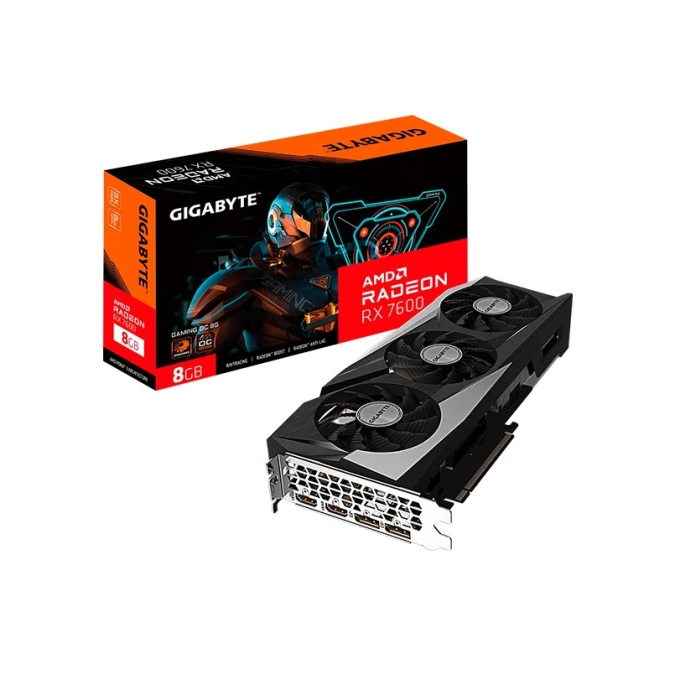 Tarjeta De Video GIGABYTE RADEON RX7600 8GB GAMING OC GDDR6 128BIT / Gigabyte