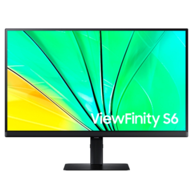 Monitor LCD Samsung ViewFinity S6 S27D600EAL 27pulgadas Class WQHD - 16:9 - Negro - 68.6cm (27pulgadas) Viewable - Tecnologia conmutacion en el mismo plano (In-plane Switching, IPS) - 2560 x 1440 - 1.07 Billones de colores - 350cd/m² - 5ms - 100Hz Refresh Rate - HDMI - DisplayPort - Concentrador USB / Samsung