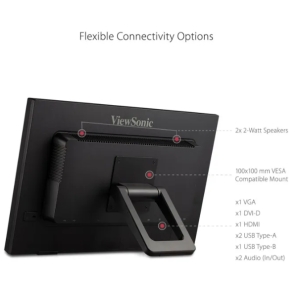Monitor Tactil ViewSonic TD2423D 24pulgadas FHD Resistivo Stylus HDMI VGA USB / Viewsonic