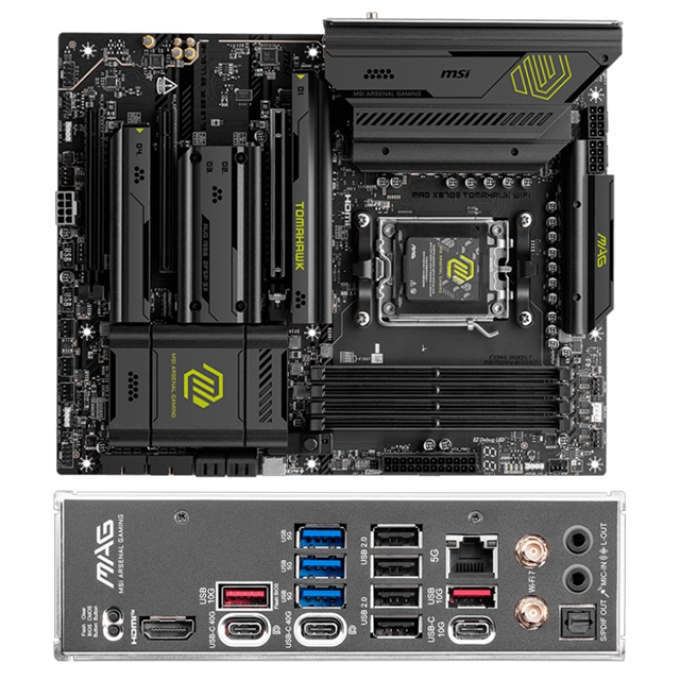 Motherboard MSI MAG X870E TOMAHAWK WIFI, Chipset AMD X870E, Socket AMD AM5, ATX / MSI