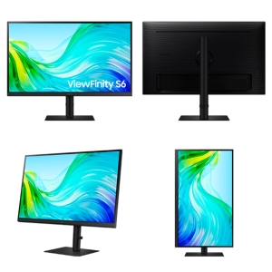 Monitor Plano Samsung Viewfinity S6, 27pulgadas QHD IPS, 100Hz, 5 ms, DP/HDMI / Samsung