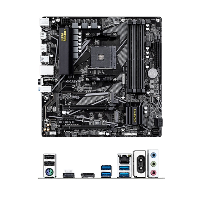 Placa Madre Mainboard Motherboard GIGABYTE B550M DS3H AC R2 - AM4 | DDR4 | Micro ATX | Wi-Fi 5 / GIGABYTE