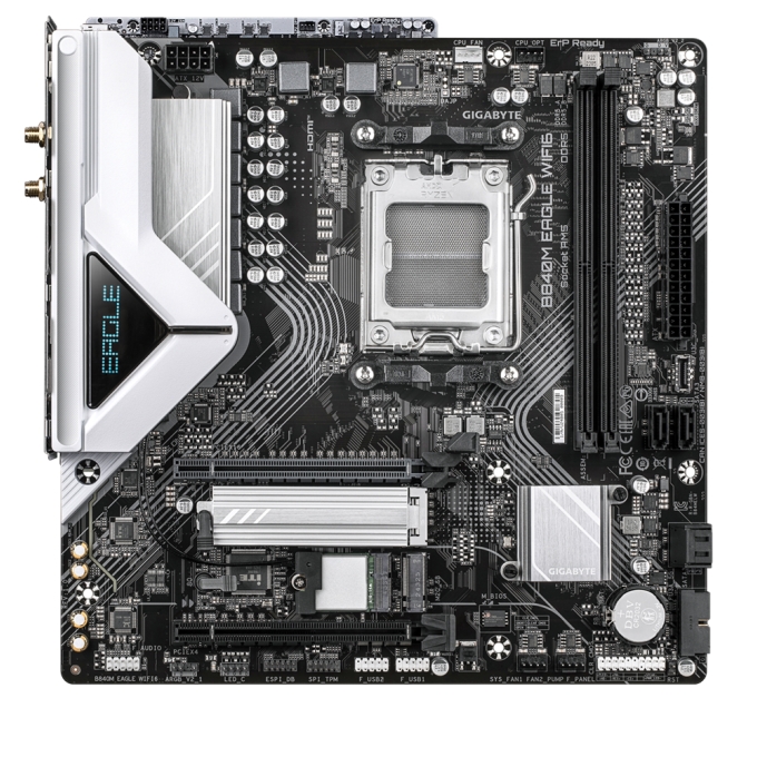 Placa Madre GIGABYTE B840M EAGLE WIFI6 - AM5 | DDR5 | WiFi 6 | Micro ATX / GIGABYTE