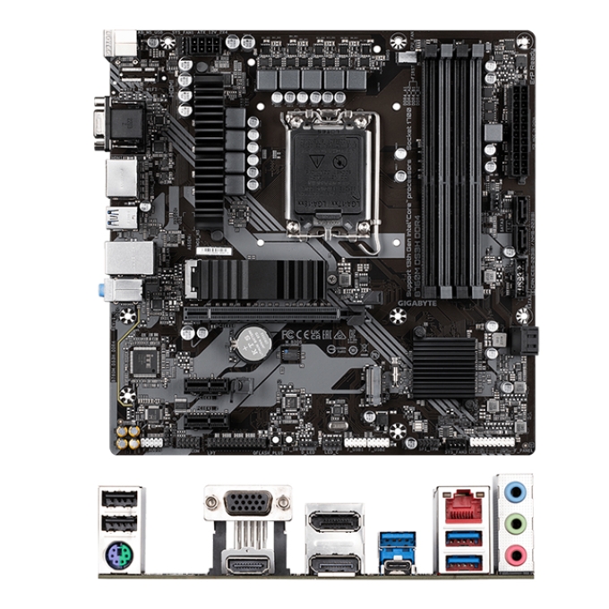 Placa Madre Mainboard Motherboard GIGABYTE B760M AORUS ELITE AX - LGA 1700 | DDR5 | WiFi 6 | mATX / GIGABYTE