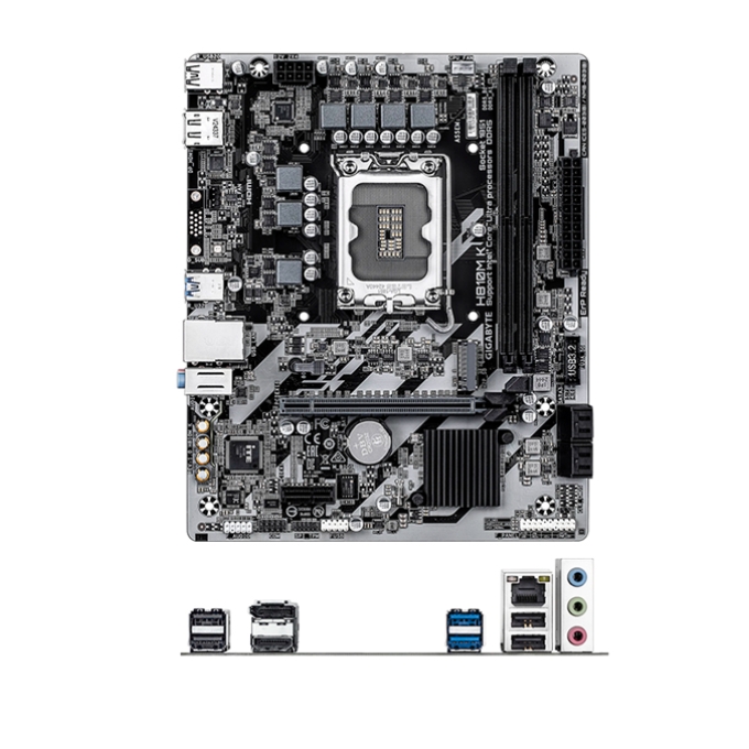 MOTHERBOARD Placa Madre GIGABYTE H810M K - LGA 1851 | DDR5 | HDMI + VGA | mATX / GIGABYTE