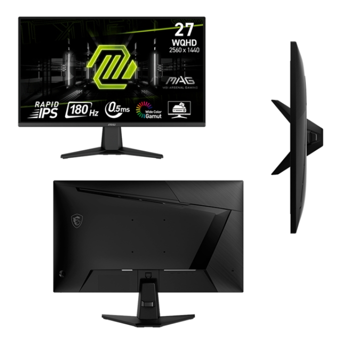 Monitor plano gaming MSI MAG-275QF, 27pulgadas WQHD Rapid IPS, 180 Hz, 0.5 ms, HDMI, DP / MSI