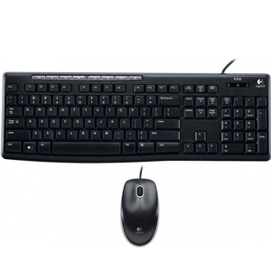 Kit Teclado y Mouse Logitech MK200, USB, Negro. / Logitech