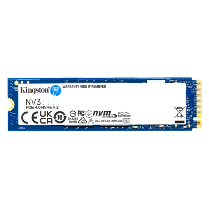 Disco Duro Solido SSD 1Tb Kingston NV3 PCIe 4.0 NVMe M.2 SSD interno / Kingston