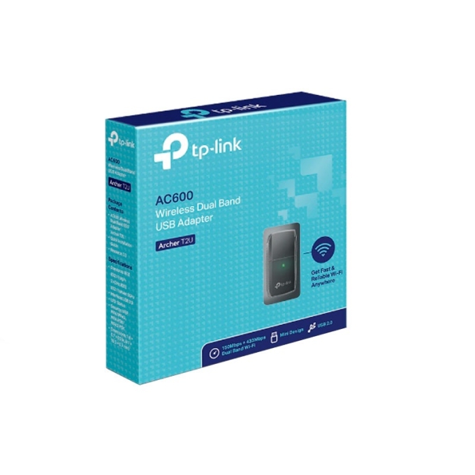 ADAPTADOR TP-LINK AC600 DOBLE BANDA T2U / TP-LINK