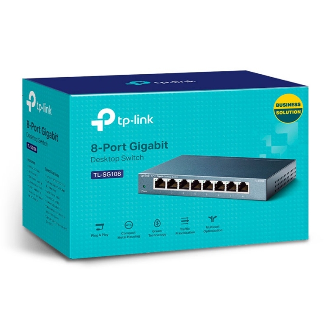 SWITCH TP-LINK TL-SG108 GIGABIT 8PTOS / TP-LINK