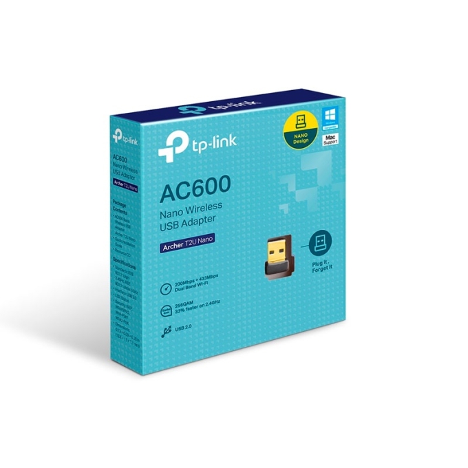 TP-LINK ADAPTADOR USB AC600 DOBLE BANDA T2UB NANO / TP-LINK
