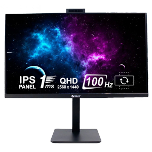 Monitor TEROS 23.8pulgadas TE-2416CS, QHD 2560x1440 IPS, 100Hz, 1ms, HDMI, DP, Audio out, Camara 5MP / TEROS