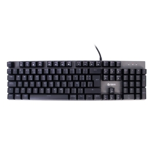 Teclado Gamer TEROS TE-4074G, RGB, USB 2.0, negro / Teros