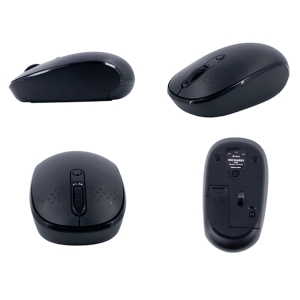 Mouse inalambrico TEROS TE-1237S, BT 5.0, 2.4 GHz, negro