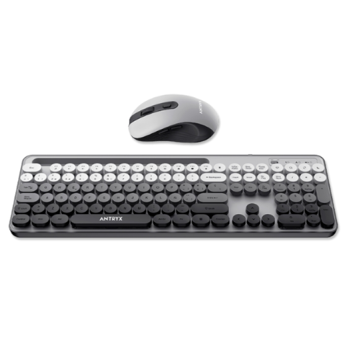 KIT WIRELESS TECLADO + MOUSE ANTRYX WS-970 GRAY, HOLDER SLOT (ASC-WS970GY) / ANTRYX