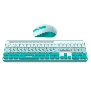 KIT WIRELESS TECLADO + MOUSE ANTRYX WS-970 GREEN, HOLDER SLOT (ASC-WS970GN) / ANTRYX