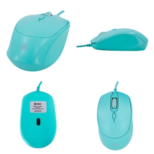 Mouse optico TEROS TE-1227S, 800-1200-1600 DPI, USB, 4 botones, color verde / teros