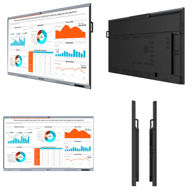 Pantalla Tactil Interactiva TEROS TE7511W, 75pulgadas D-LED IPS 3840x2160, 8 ms, 8GB, Android 14 / Teros