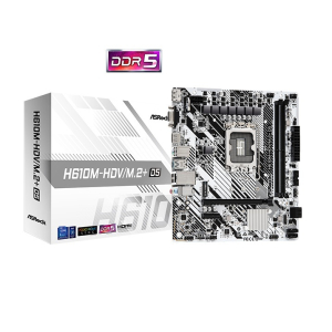 Placa Madre Motherboard ASROCK H610M-HDV/M.2+ D5, Chipset Intel H610, LGA1700, mATX / ASROCK