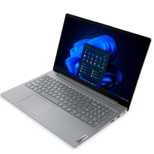 Laptop Lenovo V15 G4 AMN, AMD Ryzen5 7520U, Memoria RAM 8Gb DDR5, Disco Solido 256Gb SSD, Pantalla 15.6pulgadas Full HD 1920x1080, Gris, 82YU00X6LM / Lenovo