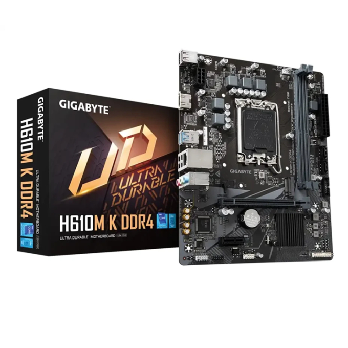 PLACA MADRE MOTHERBOARD GIGABYTE INTEL LGA 1700 H610M K DDR4 H610M K DDR4 / GIGABYTE