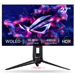 Monitor ASUS ROG Swift 27 QHD OLED 480Hz 0.03ms PG27AQDP gamer