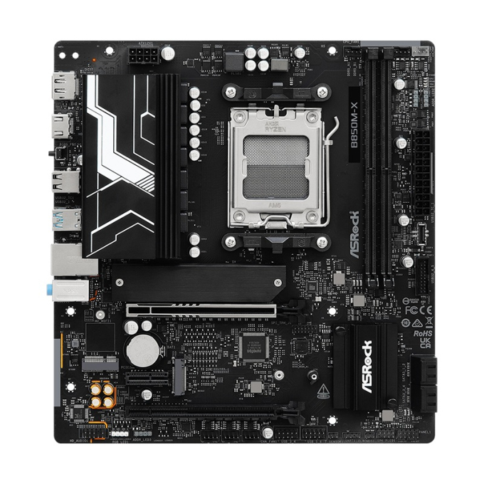Placa Madre Motherboard ASROCK B850M-X R2.0, Chipset AMD B850, Socket AMD AM5, mATX / ASROCK