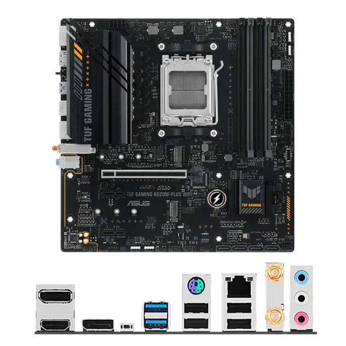 Placa Madre Motherboard Asus TUF GAMING A620M-PLUS WIFI, Chipset AMD B620, AMD Socket AM5, mATX / ASUS