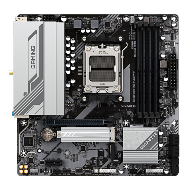 Placa Madre Motherboard Gigabyte B650M GAMING PLUS WIFI, Chipset AMD B650, Socket AMD AM5, mATX / Gigabyte