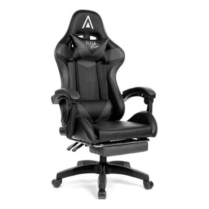 Silla Gamer RIJA RACER PLUS / NEGRO/ REPOSAPIES / RIJA RACER