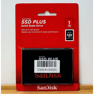 Disco Solido SSD 1Tb Sandisk PLUS SATA 6Gb/s, 2.5pulgadas, 535 MB/s, 450 MB/s interno / Sandisk