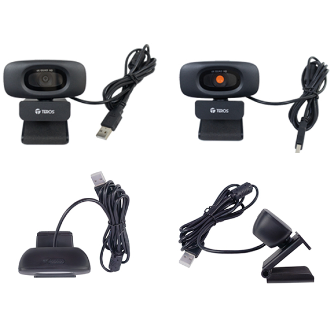 Webcam TEROS TE-9073N, 4K, microfono incorporado, USB 2.0 / TEROS