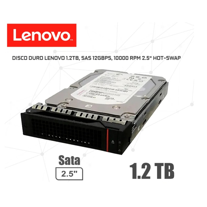 Disco Duro Lenovo ThinkSystem 1.2TB, 2.5pulgadas / Lenovo