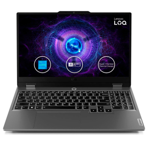 Laptop Lenovo LOQ 15IAX9, Intel i5-12450HX, Memoria RAM 8Gb, Disco Solido 512Gb SSD, Video Nvidia RTX3050 6Gb, Pantalla 15.6 FHD, gamer