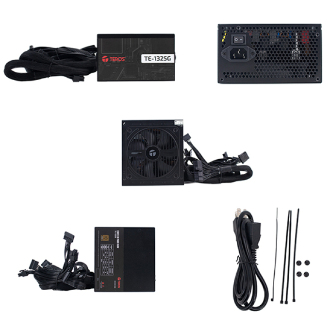 Fuente de alimentacion gamer TEROS TE-1235G ATX 650W 80 Plus Bronze 110 - 240 Full modular / Teros