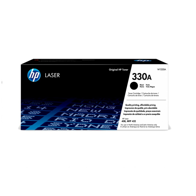 Toner HP 330A negro (W1330A) para impresoras Laser 408, 408dn, MFP 432, MFP 432fdn - 5.000 Paginas / HP