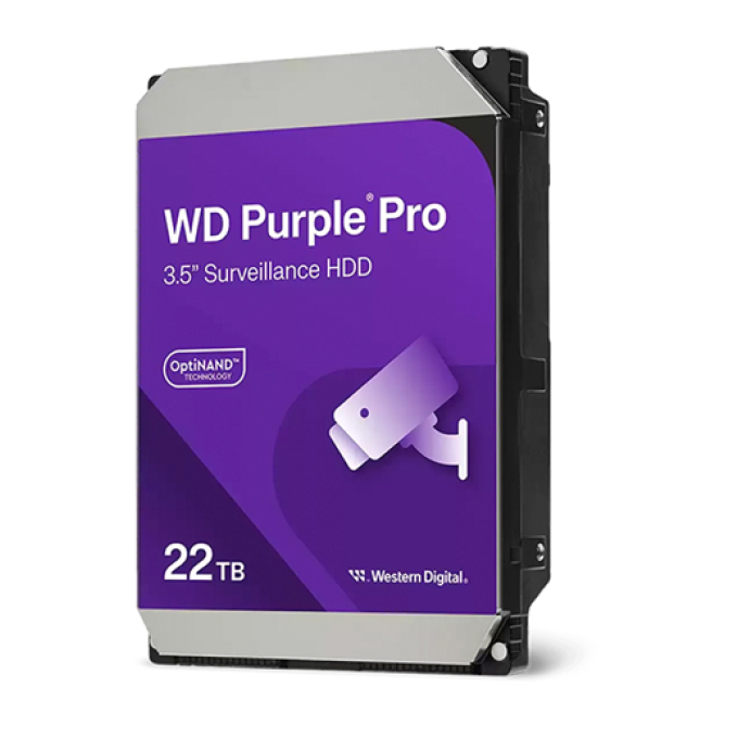 Disco duro Western Digital WD Purple Pro 22TB, SATA, 7200 rpm, 3.5pulgadas, 512MB Cache / Western Digital