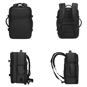Travel Backpack TEROS TE9037BK, para notebooks de hasta 15.6, negro