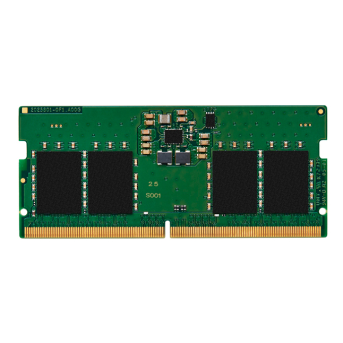 Memoria SODIMM Kingston 8Gb DDR5-5600MT/s, PC5-44800, CL46, 1.1V, 262-pin, 1Rx16, Non-ECC para Laptop / Kingston