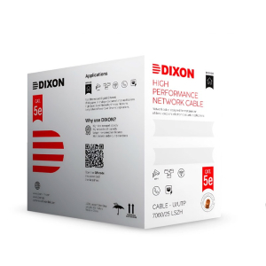 CABLE UTP DIXON CAT.5E 7060 LSZH 4P X 24AWG 100-350MHZ