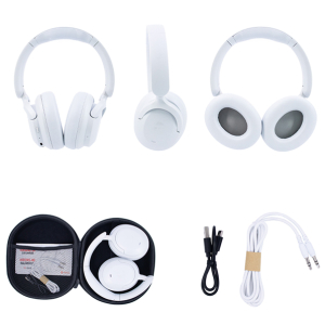 Audifono inalambricos TEROS TE-8038W, USB-C, Blanco Titanium