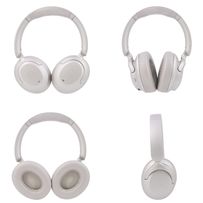 Audifono inalambricos TEROS TE-8038NE, USB-C, Natural Titanium / Teros