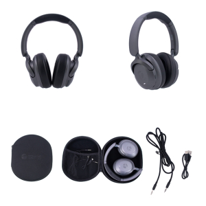 Audifono inalambricos TEROS TE-8038N, USB-C, Negro Titanium / Teros